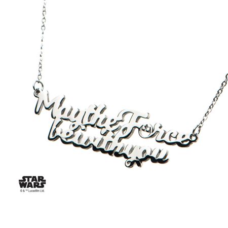 INOX 'Star Wars' May the Force Be With You - Bar Necklace